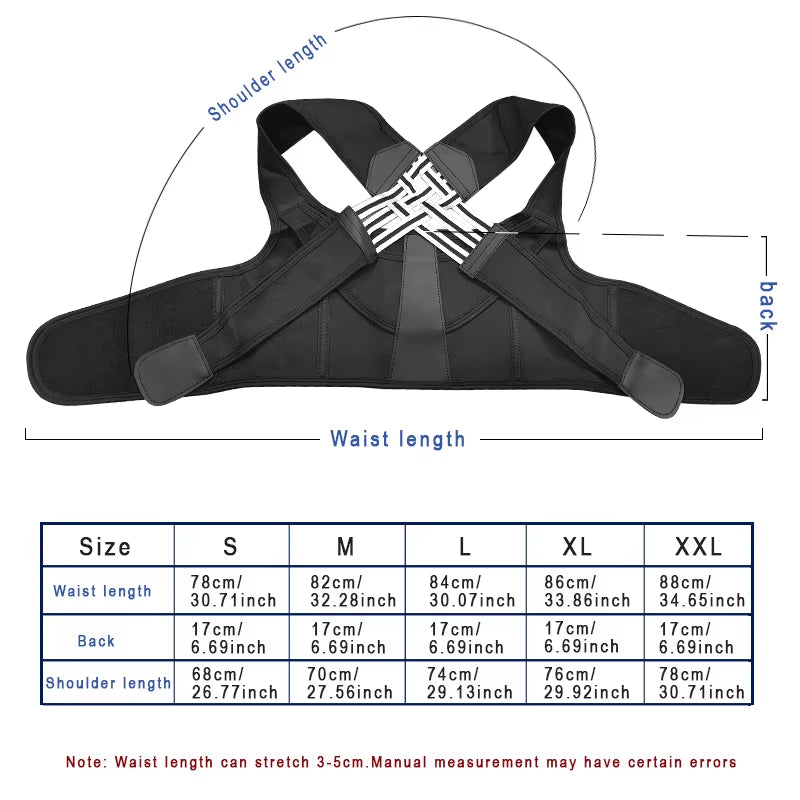 Posture Corrector - Enhance your posture, Comfortable Back Support for Hunchback Prevention & Better Posture