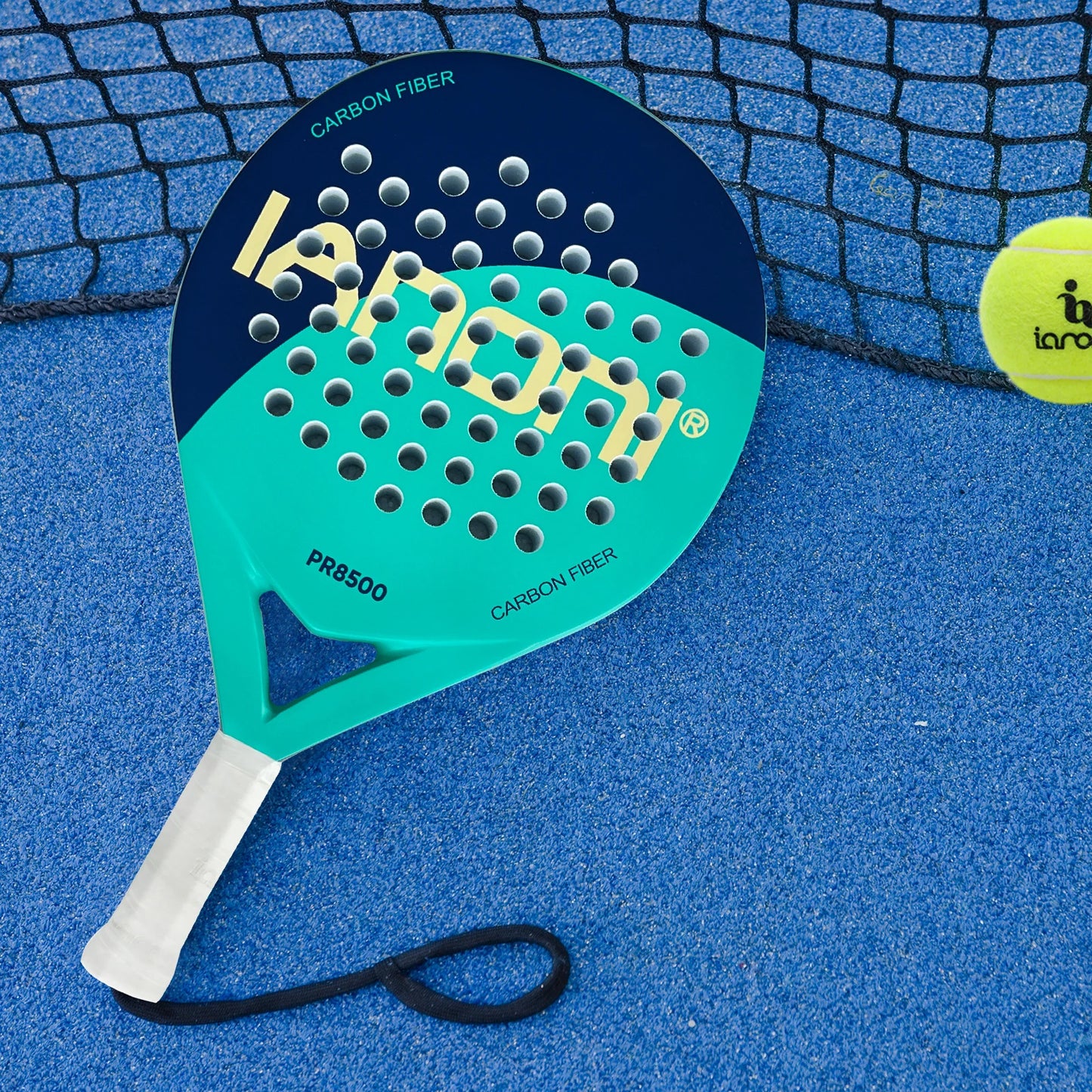 IANONI Padel Racket Carbon Fiber Surface with EVA Memory Flex Foam Core Padel Tennis Racquets Lightweight