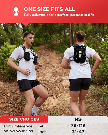 Running Backpack 5L Ultra Lightweight Hydration Vest - Breathable Functional Pack for Running, Cycling, Hiking, Marathons