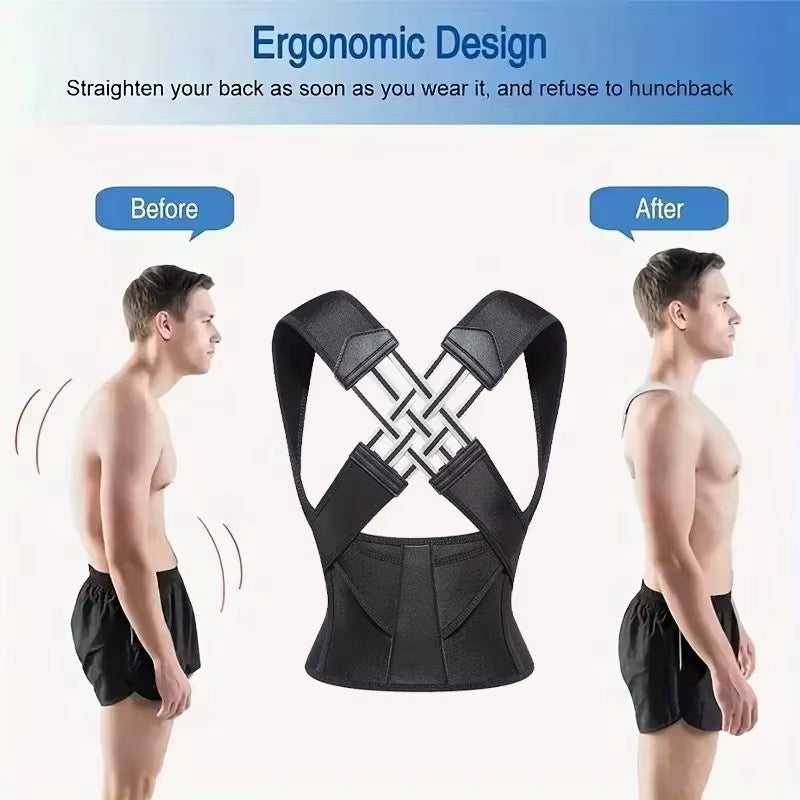 Posture Corrector - Enhance your posture, Comfortable Back Support for Hunchback Prevention & Better Posture