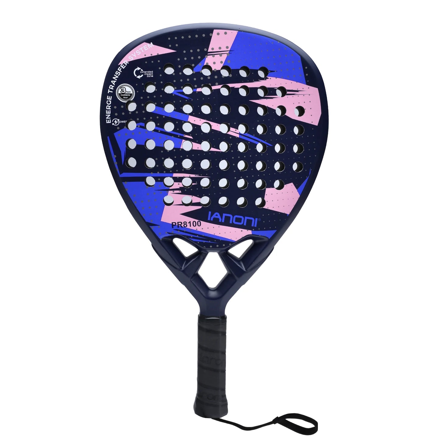 IANONI Padel Racket Carbon Fiber Surface with EVA Memory Flex Foam Core Padel Tennis Racquets Lightweight