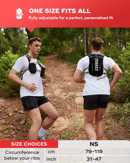 Running Backpack 5L Ultra Lightweight Hydration Vest - Breathable Functional Pack for Running, Cycling, Hiking, Marathons