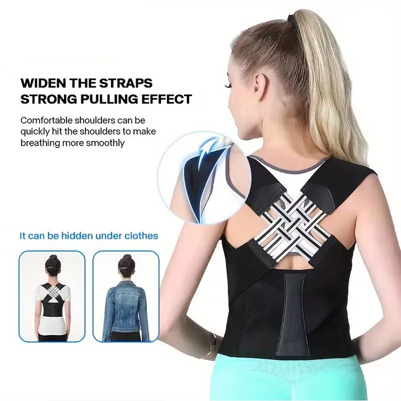 Posture Corrector - Enhance your posture, Comfortable Back Support for Hunchback Prevention & Better Posture