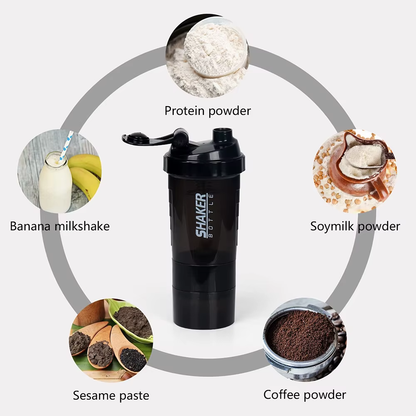 3-Layer Multipurpose Shaker Bottle