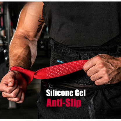 Weightlifting Straps – Anti-Slip Wrist Support with Silicone Grip for Strength Training